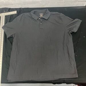 L.L. Bean Men's Black Pique Polo Shirt